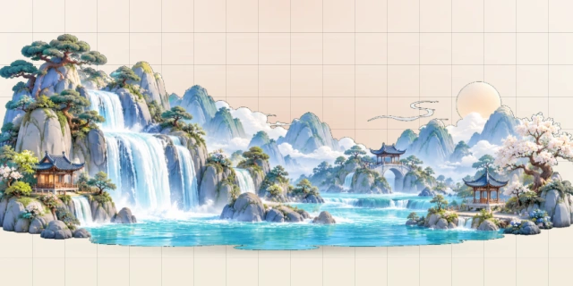 江山美景画